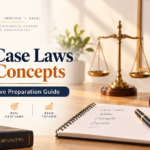 JIGL Case Laws and Concepts preparation guide for CS Executive with law books, case-law notes and legal study setup