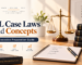 JIGL Case Laws and Concepts preparation guide for CS Executive with law books, case-law notes and legal study setup