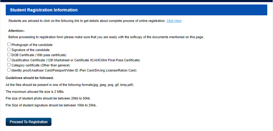 CS Executive Registration Step by Step Process | ICSI New Registration ...