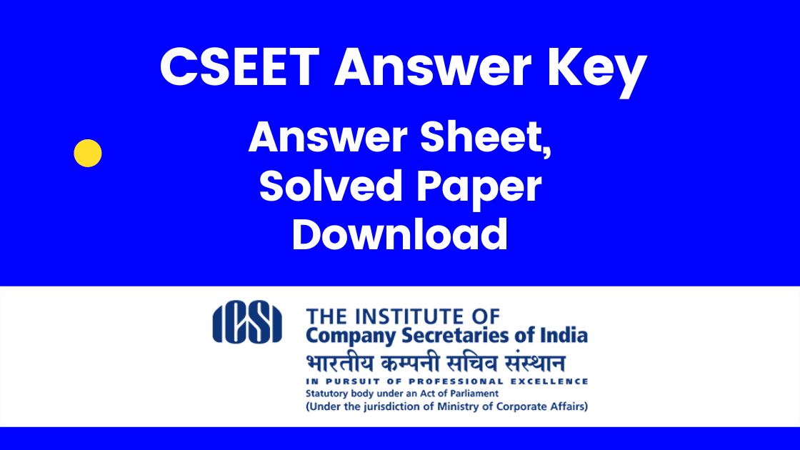 CSEET Answer key