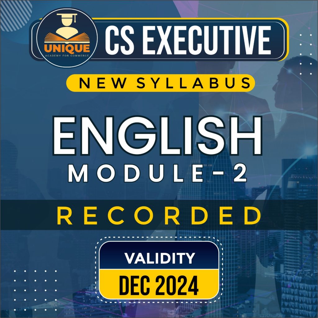 CS Executive English Module 2 Combo Video Lectures (New Syllabus)