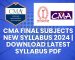 CMA Final Subjects New Syllabus 2024 | Download Latest Syllabus PDF
