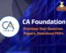 CA Foundation Previous Year Question Papers, Download PDFs