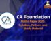 Ca foundation maths paper 2025
