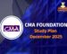 cma foundation study plan dec 2025