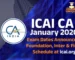ICAI CA January 2026 Exam Dates Announced