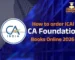 how to order icai ca foundation