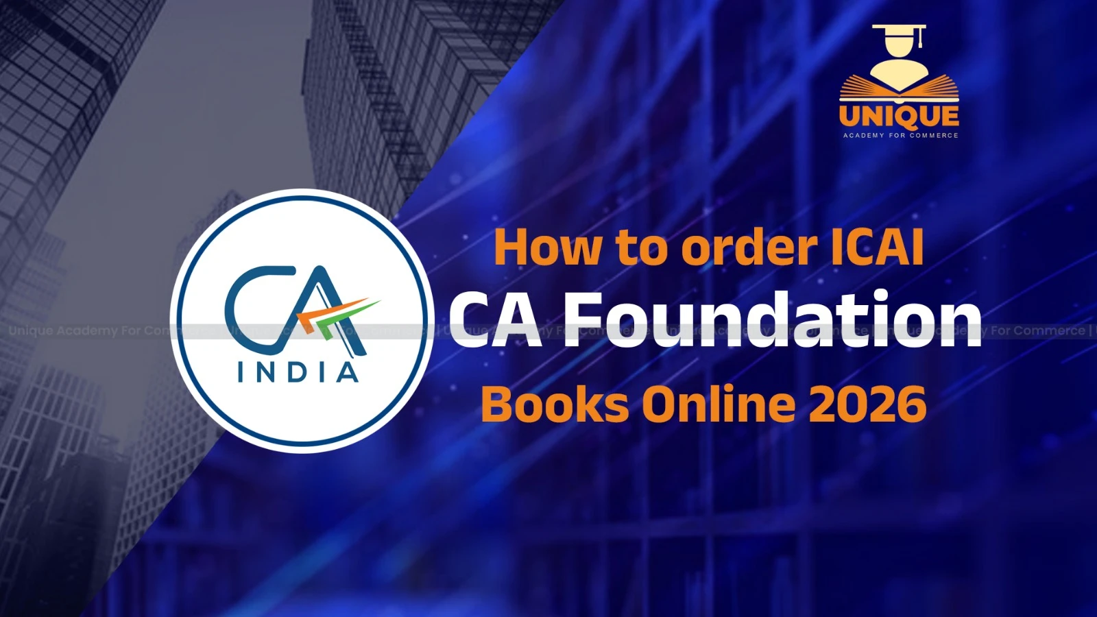 how to order icai ca foundation