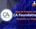 how to prepare ca foundation account