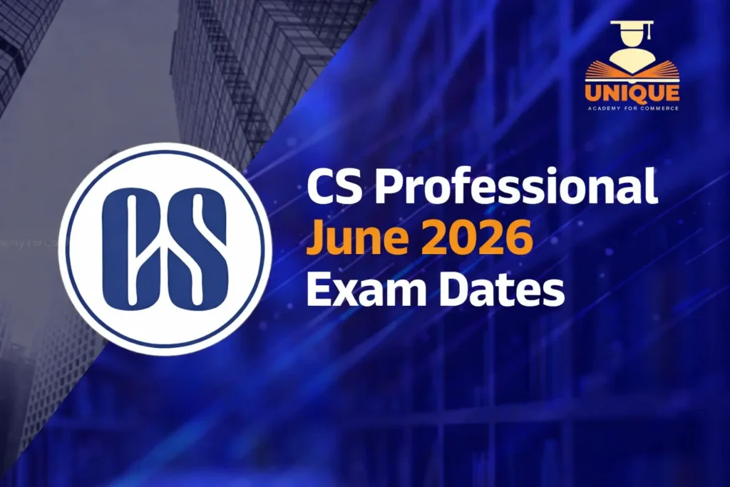 cs professional june 2026 exam dates