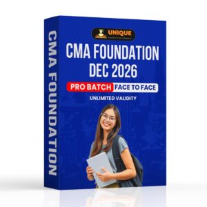 CMA Foundation Dec 2026 – Face-to-Face Batch