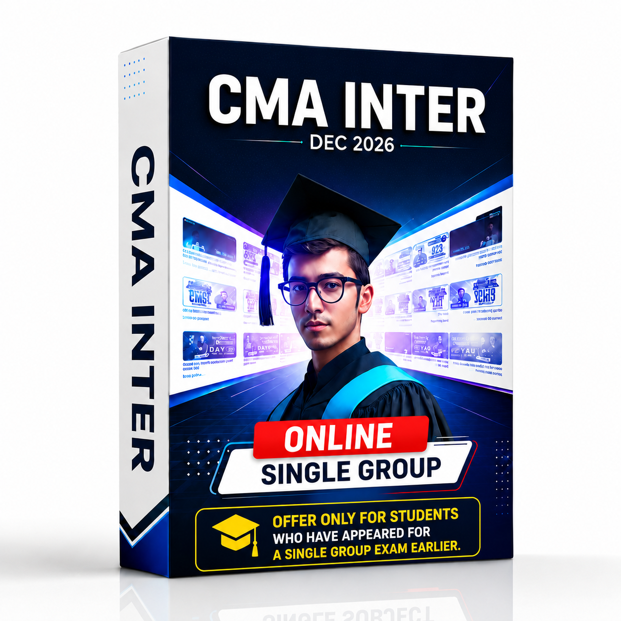 20261.png CMA Inter Single Group Video Lectures Live + Recorded With Test Series (OFFER ONLY FOR STUDENTS WHO HAVE APPEARED FOR A SINGLE GROUP EARLIER) - Image 1