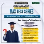 CS Executive Old Syllabus Max Test (Unit Wise + Full Syb) for Unique students