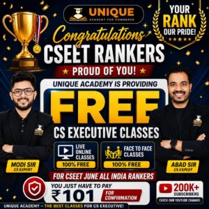 CSEET Rankers- CS EXECUTIVE Batch Both Module]