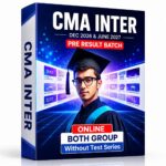 PRE Result Batch CMA Inter Both Group Video Lectures Without Test Series