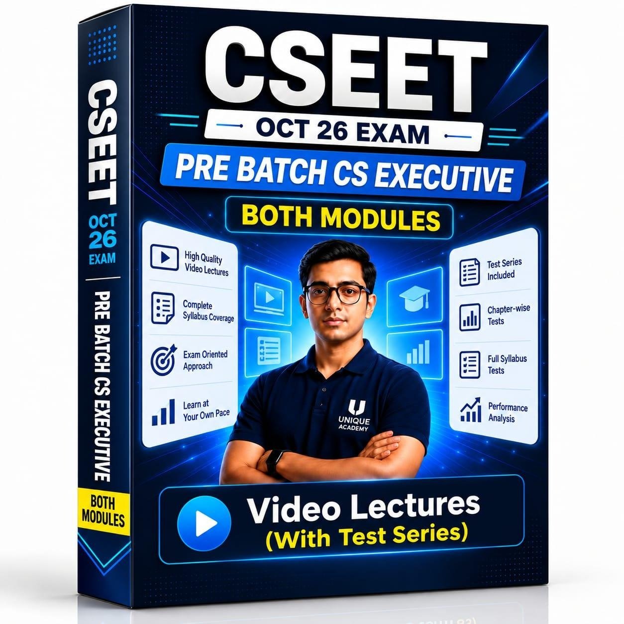 with test series CSEET Oct 26 Exam Pre Batch CS Executive Both Modules Video Lectures (With Test Series) - Image 1