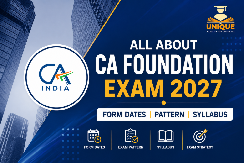 CA Foundation Exam 2027: Form Dates, Exam Pattern and Syllabus
