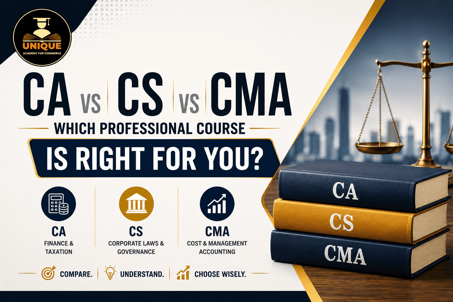 CA vs CS vs CMA – comparison of professional courses, career options and skills