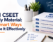 ICSI CSEET Study Material with CSEET books and study preparation checklist