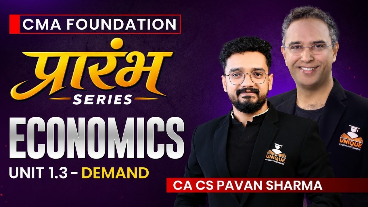 Demo Lecture - Economics - CA CS Pavan Sharma