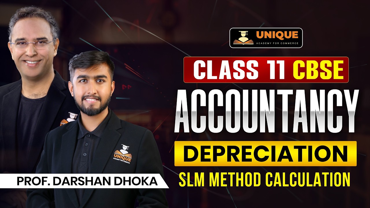 Demo Lecture - Accountancy — Depreciation - Prof. Darshan Dhoka