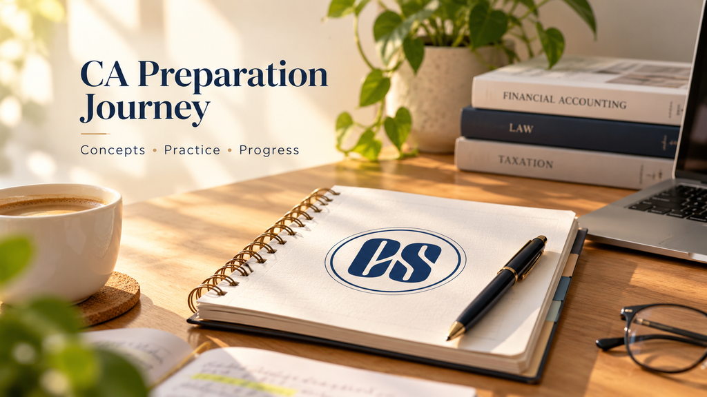 A simple visual representation of the CS Foundation preparation journey, focusing on concepts, practice, and steady progress.