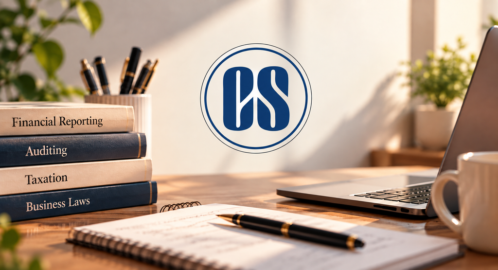 Professional study desk representing additional finance, law and business skills for students pursuing short-term professional courses