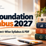 CS Foundation Syllabus 2027 blog cover showing Business Communication, Accounting, Economic and Business Environment, and Business Laws and Management